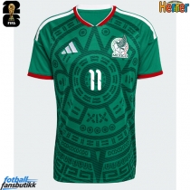 Mexico Santiago Gimenez #11 Hjemmedrakt EM 2024 Kortermet